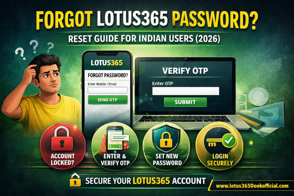 Forgot Lotus365 Password? Reset Guide for Indian Users