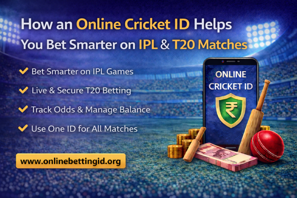 How an Online Cricket ID Helps You Bet Smarter on IPL & T20 Matches