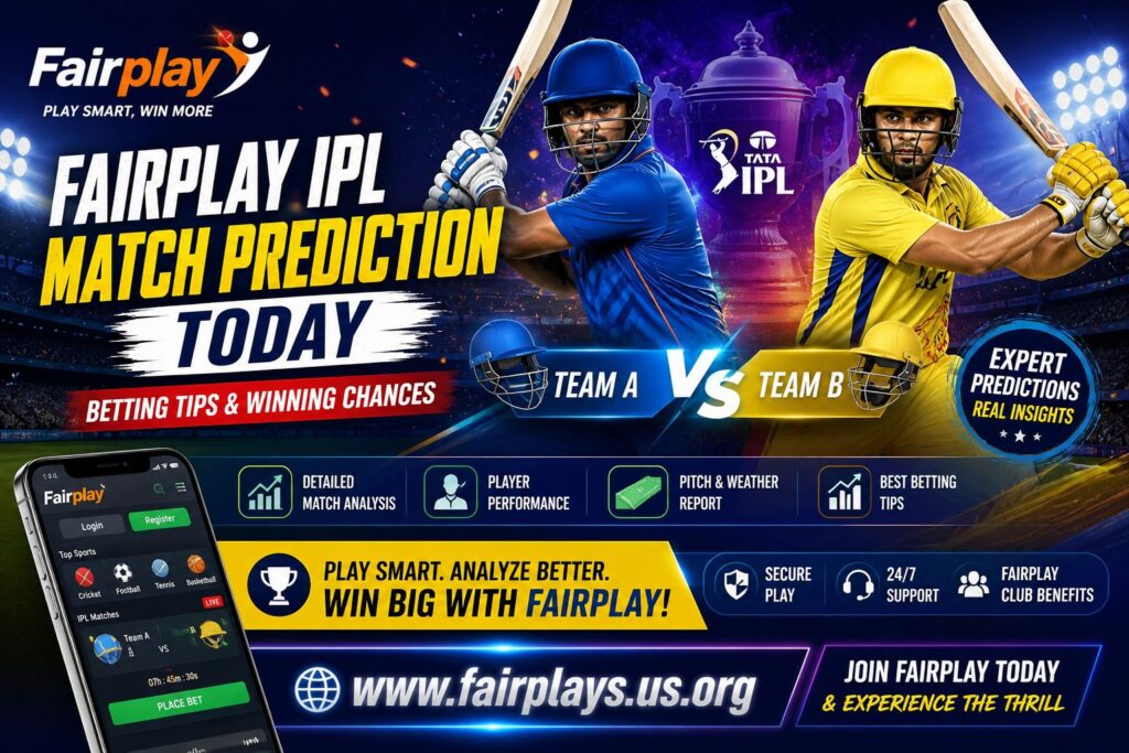Fairplay IPL Match Prediction Today Betting Tips & Winning Chances